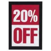 Picture of Durable® DURAFRAME Sign Holder, 5 1/2 x 8 1/2, Black Frame, 2/Pack