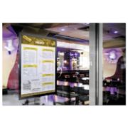 Picture of Durable® DURAFRAME Sign Holder, 9 1/2 x 12 3/10, Black Frame, 2 per Pack