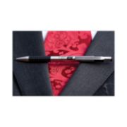 Picture of F-301 Stainless Steel Ballpoint Pen .7mm 2/Pkg Black