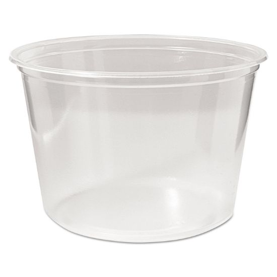 Picture of Fabri-Kal® Microwavable Deli Containers, 16 oz, Clear, 500/Carton