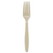 Picture of SOLO® Cup Company Sweetheart Guildware Polystyrene Forks, Champagne, 1000/Carton