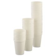 Picture of SOLO® Cup Company Uncoated Paper Cups, Hot Drink, 8oz, White, 1000/Carton