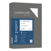 Picture of Southworth® 25% Cotton Diamond White Business Paper, 20lb, 95 Bright, 8 1/2 x 11, 500 Sheets