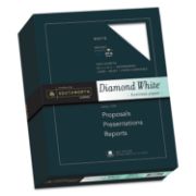 Picture of Southworth® 25% Cotton Diamond White Business Paper, 24lb, 95 Bright, 8 1/2 x 11, 500 Sheets