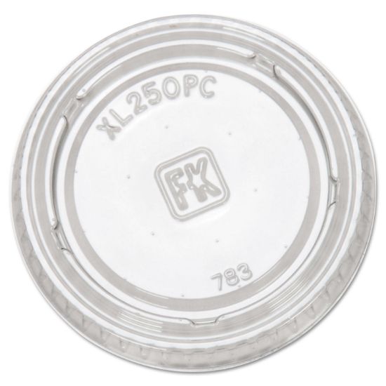 Picture of Fabri-Kal® Portion Cup Lids, Fits 1.5-2.5oz Cups, Clear