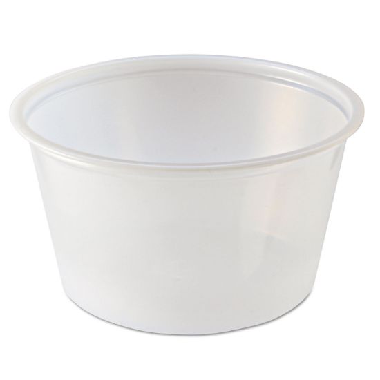 Picture of Fabri-Kal® Portion Cups, 4oz, Clear, 125/Sleeve, 20 Sleeves/Carton
