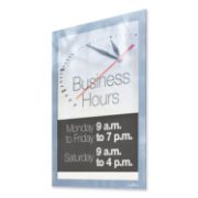 Picture of Durable® DURAFRAME® SUN Sign Holder, 9 1/2 x 12, Silver Frame, 2/Pack