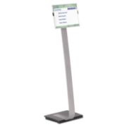Picture of Durable® Info Sign Duo Floor Stand, Letter-Size Inserts, 15 x 46, Clear