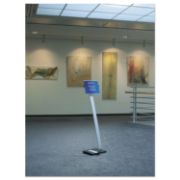 Picture of Durable® Info Sign Duo Floor Stand, Letter-Size Inserts, 15 x 46, Clear