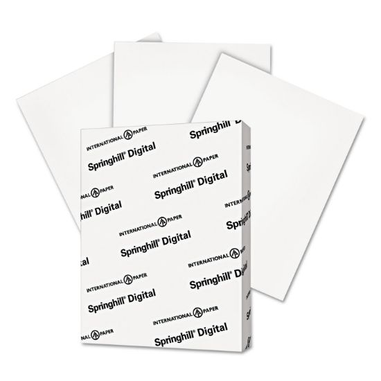 Picture of Springhill® Digital Index White Card Stock, 110 lb, 8 1/2 x 11, 250 Sheets/Pack