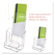 Picture of deflecto® DocuHolder for Countertop or Wall Mount Use, 4 3/8w x 4 1/4d x 7 3/4h, Clear
