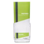 Picture of deflecto® DocuHolder for Countertop or Wall Mount Use, 4 3/8w x 4 1/4d x 7 3/4h, Clear