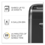 Picture of Fellowes® Powershred 79Ci 100% Jam Proof Medium-Duty Cross-Cut Shredder, 16 Sheet Capacity
