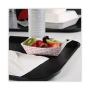 Picture of Paper Food Baskets, 16oz Capacity, Red/White, 1000/Carton