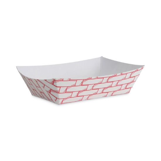 Picture of PAPER FOOD BASKETS, 2 LB CAPACITY, RED/WHITE, 1,000/CARTON