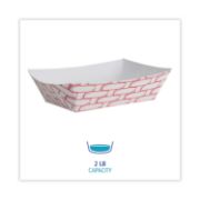 Picture of PAPER FOOD BASKETS, 2 LB CAPACITY, RED/WHITE, 1,000/CARTON