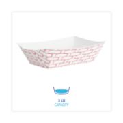 Picture of PAPER FOOD BASKETS, 3 LB CAPACITY, RED/WHITE, 500/CARTON