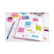 Picture of Post-it® Notes Mini Cubes, 2 x 2, Canary Yellow/Green Wave, 400-Sheet, 3/Pack