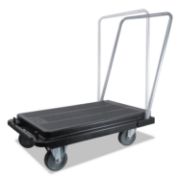 Picture of deflecto® Heavy-Duty Platform Cart, 500lb Capacity, 21w x 32 1/2d x 37 1/2h, Black