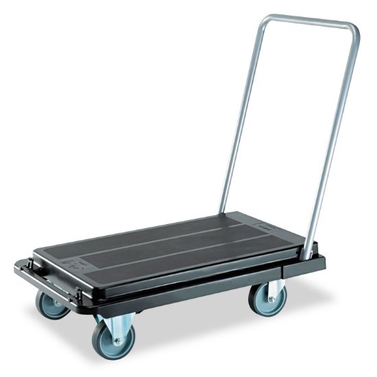 Picture of deflecto® Heavy-Duty Platform Cart, 500lb Capacity, 21w x 32 1/2d x 37 1/2h, Black