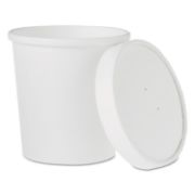 Picture of SOLO® Cup Company Flexstyle Double Poly Food Combo Pack, 16 oz, White, 25/Pack, 10 Packs/Carton