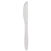 Picture of SOLO® Cup Company Guildware Heavyweight Plastic Cutlery, Knives, Clear, 1000/Carton