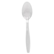 Picture of SOLO® Cup Company Guildware Heavyweight Plastic Cutlery, Teaspoons, Clear, 1000/Carton