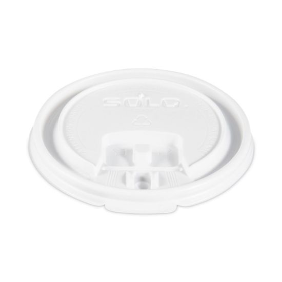 Picture of SOLO® Cup Company Hot Cup Lids, White, 1000/Carton