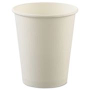 Picture of SOLO® Cup Company Uncoated Paper Cups, Hot Drink, 8oz, White, 1000/Carton