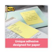 Picture of Post-it® Notes Original Pads in Canary Yellow, Lined, 5 x 8, 50-Sheet, 2/Pack