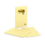 Picture of Post-it® Notes Original Pads in Canary Yellow, Lined, 5 x 8, 50-Sheet, 2/Pack