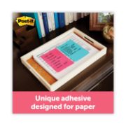 Picture of Post-it® Notes Original Pads in Cape Town Colors, Lined, 4 x 6, 100-Sheet, 3/Pack