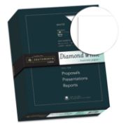 Picture of Southworth® 25% Cotton Diamond White Business Paper, 20lb, 95 Bright, 8 1/2 x 11, 500 Sheets