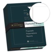 Picture of Southworth® 25% Cotton Diamond White Business Paper, 24lb, 95 Bright, 8 1/2 x 11, 500 Sheets