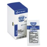 Picture of First Aid Only™ Hand Sanitizer Packets for SmartCompliance First Aid Kits, Clean, 0.9 g, 10/Box