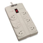 Picture of Tripp Lite TLP825 Surge Suppressor, 8 Outlets, 25 ft Cord, 1440 Joules, Light Gray