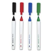 Picture of TRU RED™ Pen Style Dry Erase Marker, Fine Bullet Tip, Assorted Colors, 8/Pack