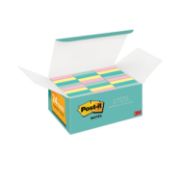 Picture of Post-it® Notes Original Pads in Marseille Colors, Value Pack, 1 1/2 x 2, 100-Sheet, 24/Pack