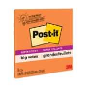 Picture of Post-it® Notes Super Sticky Big Notes, 11 x 11, Orange, 30 Sheets