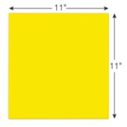 Picture of Post-it® Notes Super Sticky Big Notes, Unruled, 11 x 11, Yellow, 30 Sheet