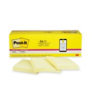 Picture of Post-it® Notes Super Sticky Canary Yellow Note Pads, 3 x 3, 90-Sheet, 24/Pack