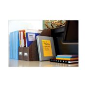 Picture of Post-it® Notes Super Sticky Canary Yellow Note Pads, Lined, 4 x 6, 90-Sheet, 5/Pack