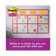 Picture of Post-it® Notes Super Sticky Meeting Notes in Rio de Janeiro Colors, Lined, 8 x 6, 45-Sheet, 4/Pack