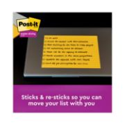 Picture of Post-it® Notes Super Sticky Meeting Notes in Rio de Janeiro Colors, Lined, 8 x 6, 45-Sheet, 4/Pack