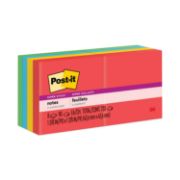 Picture of Post-it® Notes Super Sticky Pads in Marrakesh Colors, 2 x 2, 90-Sheet, 8/Pack