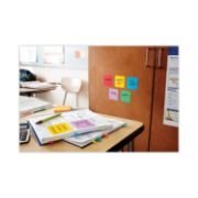 Picture of Post-it® Notes Super Sticky Pads in Marrakesh Colors, 3 x 3, 90-Sheet, 12/Pack