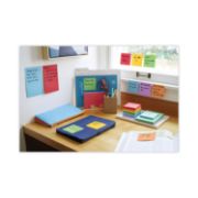 Picture of Post-it® Notes Super Sticky Pads in Marrakesh Colors, 3 x 3, 90-Sheet, 12/Pack