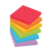 Picture of Post-it® Notes Super Sticky Pads in Marrakesh Colors, 3 x 3, 90-Sheet, 12/Pack