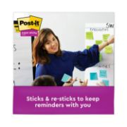 Picture of Post-it® Notes Super Sticky Pads in Miami Colors, 3 x 3, 70/Pad, 24 Pads/Pack