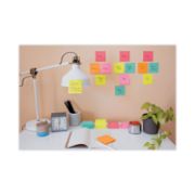 Picture of Post-it® Notes Super Sticky Pads in Miami Colors, 3 x 3, 90/Pad, 12 Pads/Pack